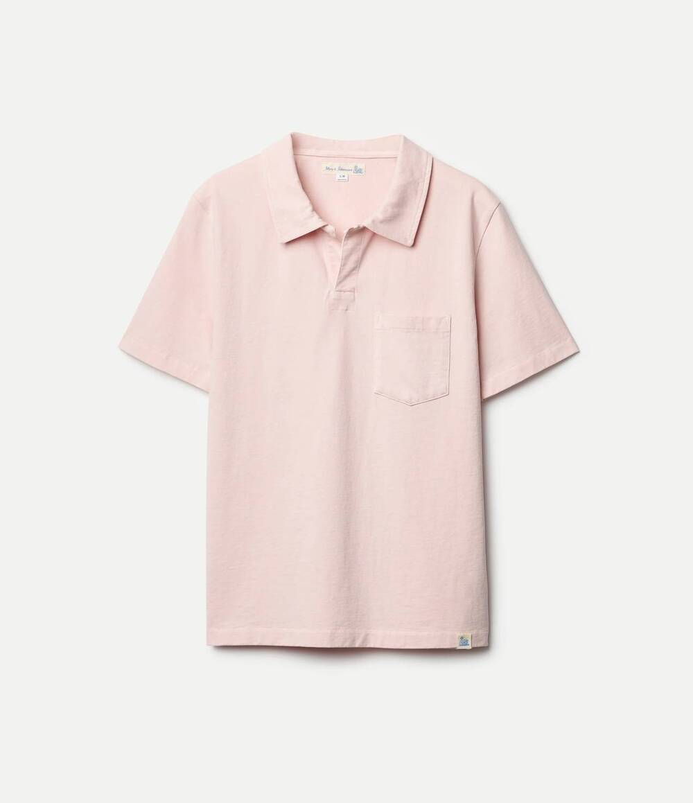 NEW MERZ B. SCHWANEN men's classic cotton jersey polo shirt in shell